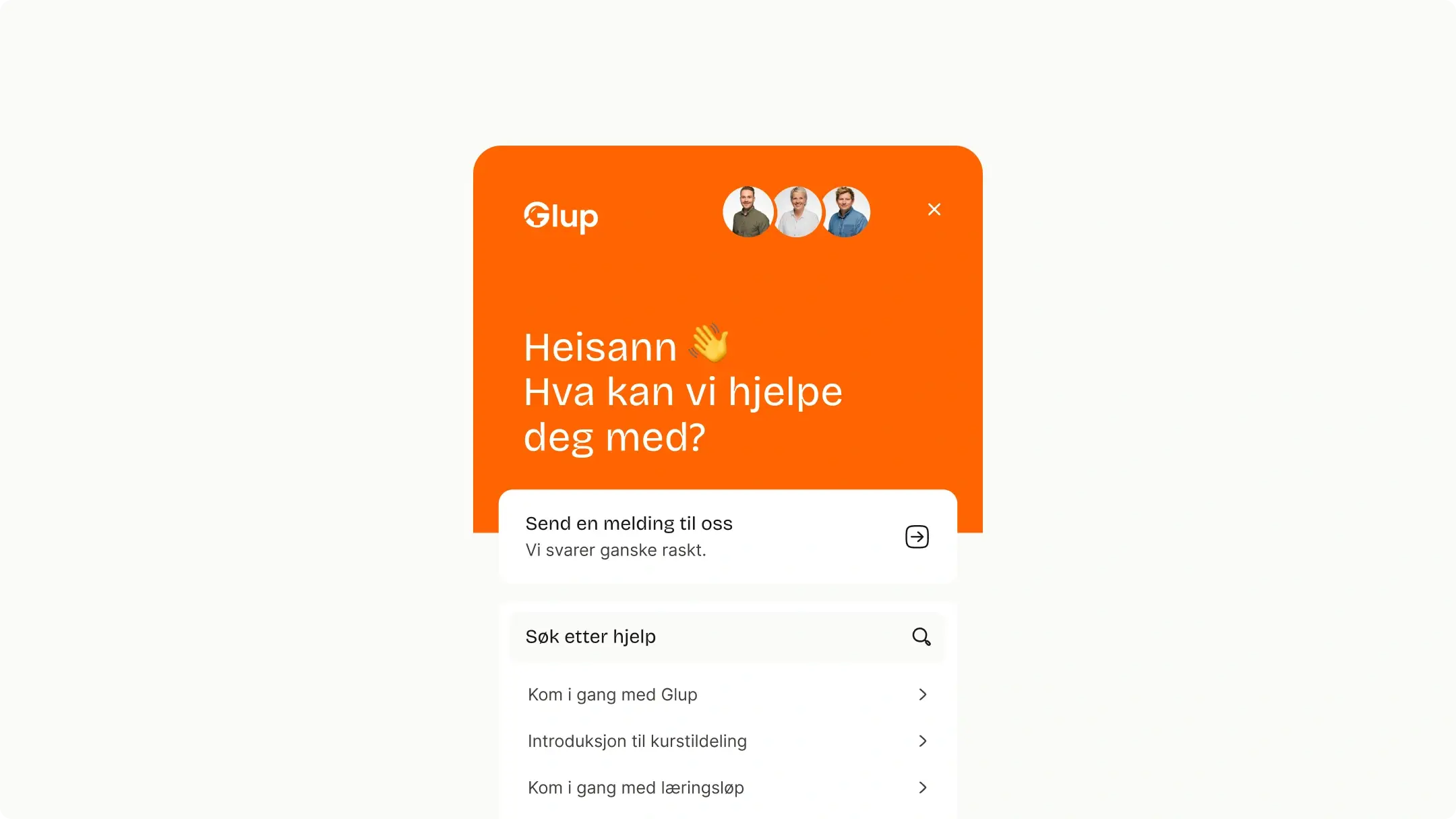 Ny chatbot for Glup